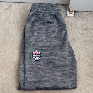 Nike Gray Sweatpants with USA Basketball Logo